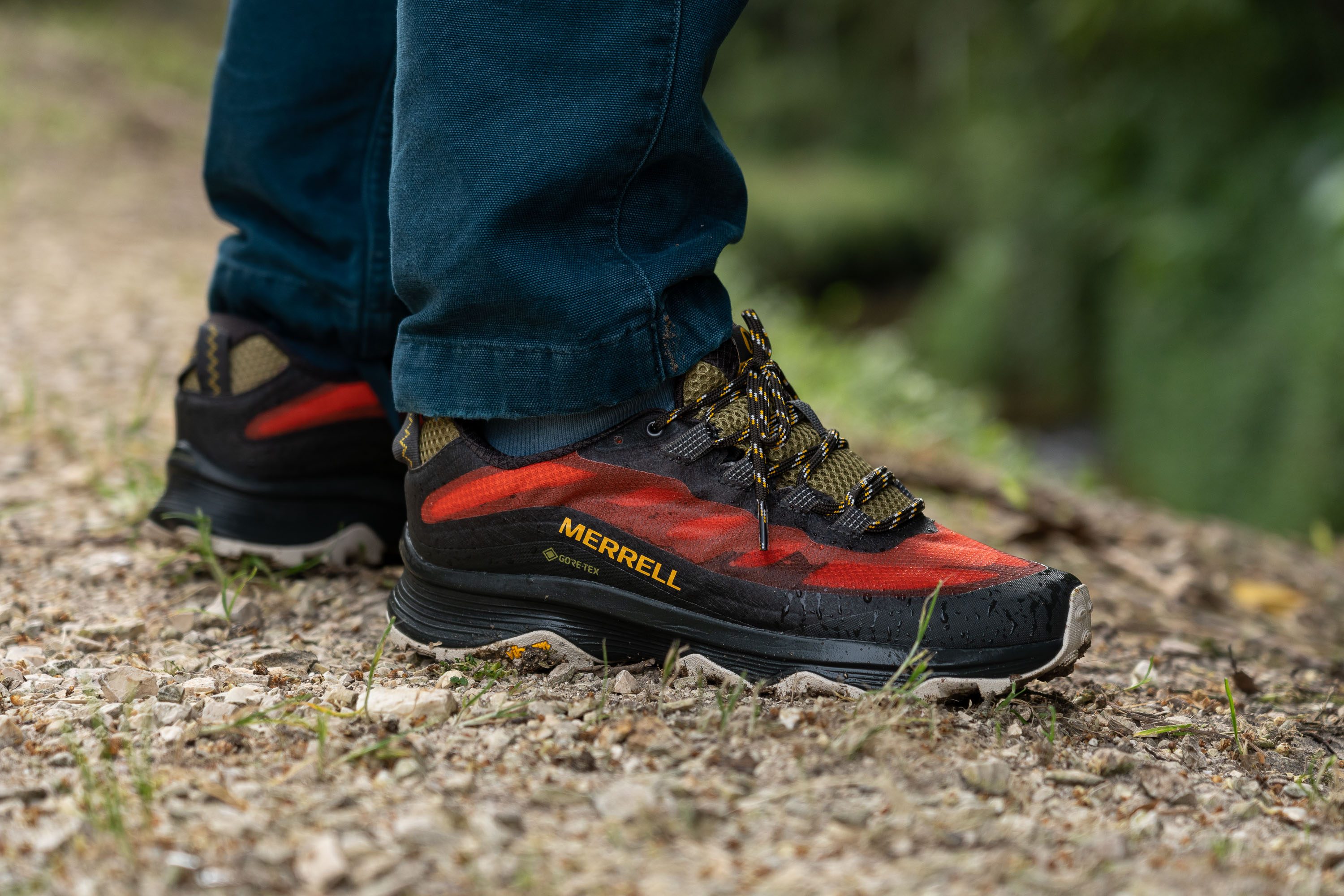 Amazon.com | Merrell Men's Walking Hiking Boots, Black/White